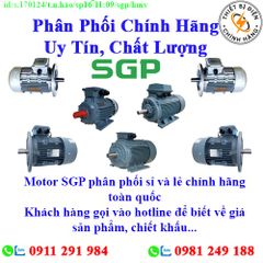 Motor SGP các loại về kho nhiều, chưa cập nhật hết sản phẩm, giá, chính sách khuyến mãi, chiết khấu, vui lòng liên hệ để biết thêm chi tiết