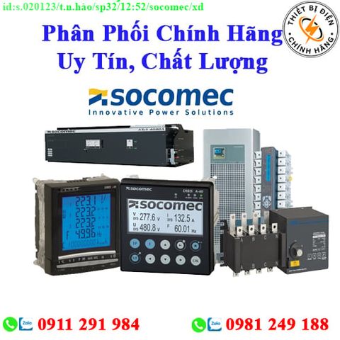 Thiết bị điện Socomec các loại giá rẻ, chất lượng, bảo hành chính hãng