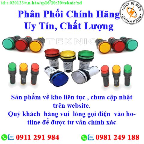 Thiết bị  điện Teknic về kho nhiều, chưa cập nhật lên website, liên hệ hotline để biết thêm chi tiết