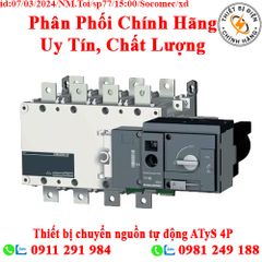 Thiết bị chuyển nguồn tự động ATyS 4P 160A-3200A