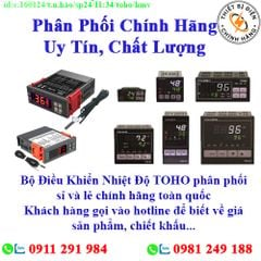 Bộ Điều Khiển Nhiệt Độ TOHO về kho nhiều, chưa cập nhật hết sản phẩm, giá, chính sách khuyến mãi, chiết khấu, vui lòng liên hệ để biết thêm chi tiết