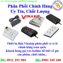 Thiết bị điện Vinakip các loại về kho nhiều, chưa cập nhật hết sản phẩm, giá, chính sách khuyến mãi, chiết khấu, vui lòng liên hệ để biết thêm chi tiết