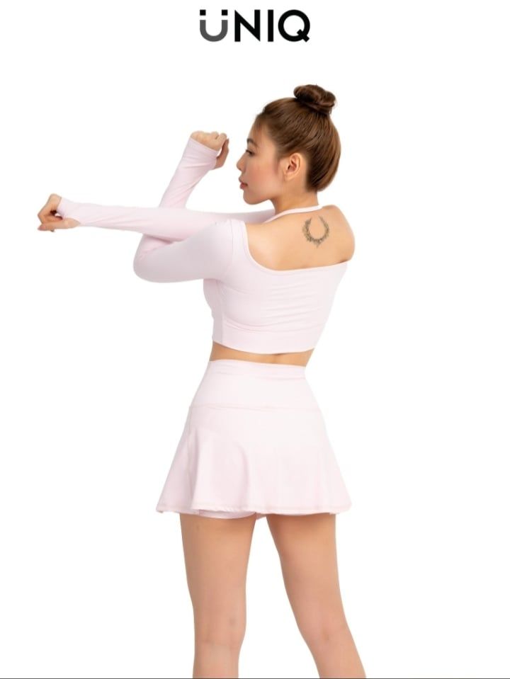 Áo Tập Gym Yoga Nữ UNIQ Cool Peel Tay Dài Xỏ Ngón