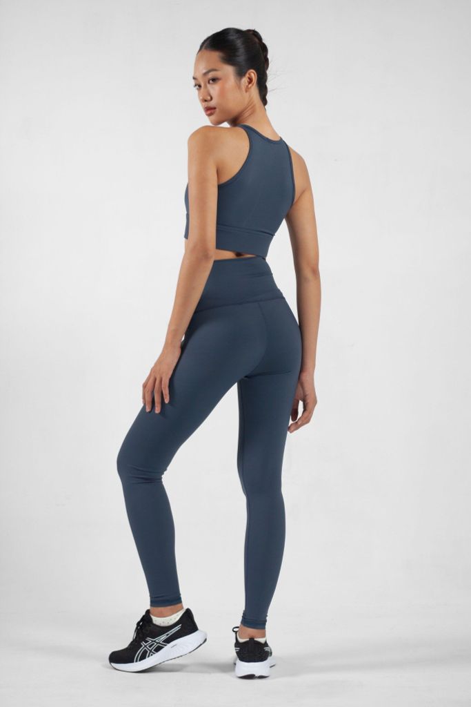 Bộ Đồ Tập Gym Yoga Nữ UNIQ Cool Peel - Áo Cổ Cao & Quần Legging Cạp Cao