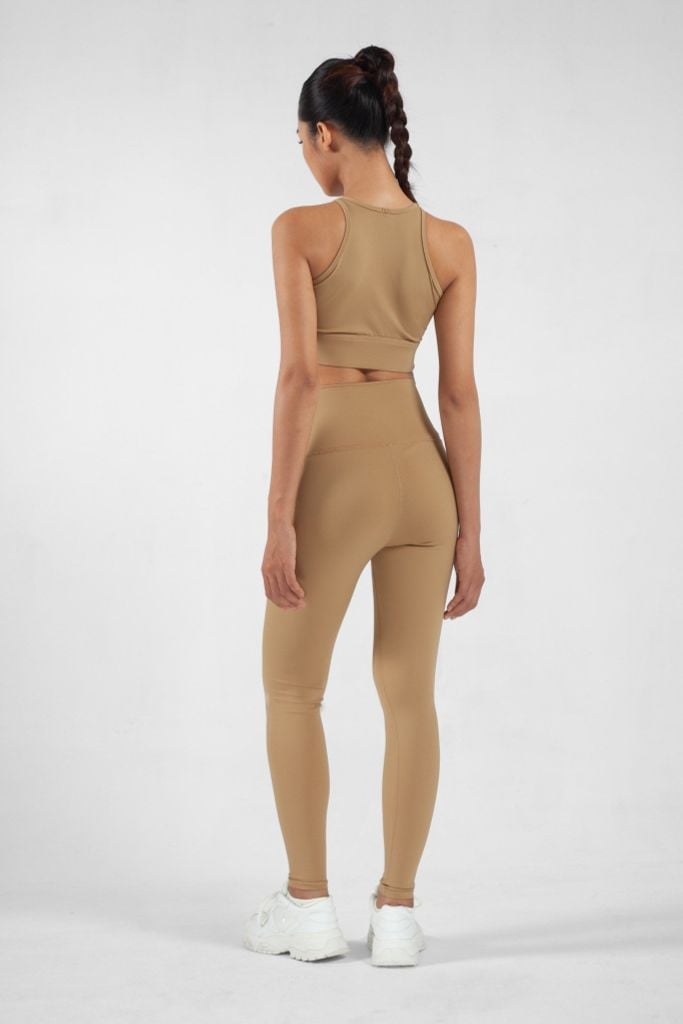 Bộ Đồ Tập Gym Yoga Nữ UNIQ Cool Peel - Áo Cổ Cao & Quần Legging Cạp Cao