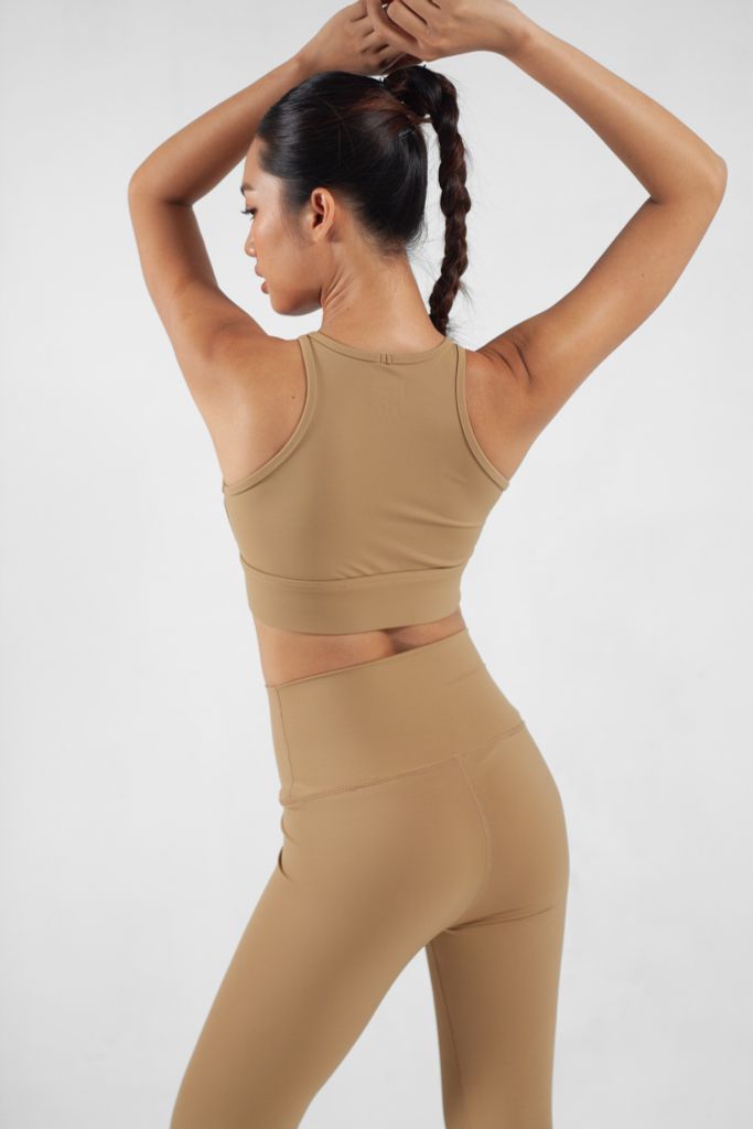 Bộ Đồ Tập Gym Yoga Nữ UNIQ Cool Peel - Áo Cổ Cao & Quần Legging Cạp Cao