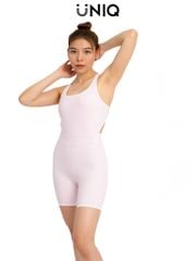 Jumpsuit Đùi Gym Yoga Nữ UNIQ Cool Peel Viền Trắng Lưng Chữ X