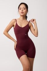 Jumpsuit Đùi Gym Yoga Nữ UNIQ Cool Peel Hai Dây Khoét Lưng