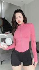 Áo Khoác Thể Thao Nữ UNIQ Vải Thoáng Khí Tay Dài Xỏ Ngón Chống Nắng UV