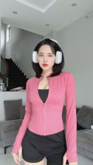 Áo Khoác Thể Thao Nữ UNIQ Vải Thoáng Khí Tay Dài Xỏ Ngón Chống Nắng UV