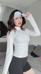 Áo Khoác Thể Thao Nữ UNIQ Vải Thoáng Khí Tay Dài Xỏ Ngón Chống Nắng UV