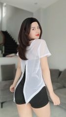 Áo Tanktop Nữ UNIQ Tay Ngắn Basic Tập Gym Yoga