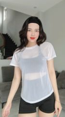 Áo Tanktop Nữ UNIQ Tay Ngắn Basic Tập Gym Yoga