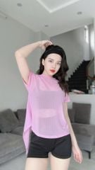 Áo Tanktop Nữ UNIQ Tay Ngắn Basic Tập Gym Yoga