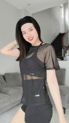 Áo Tanktop Nữ UNIQ Tay Ngắn Basic Tập Gym Yoga