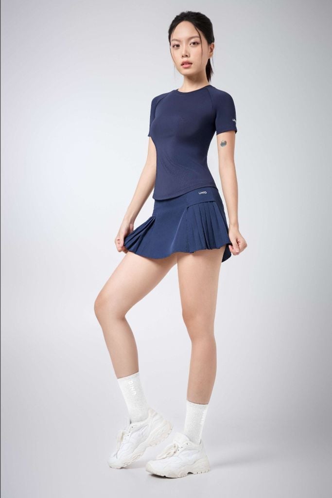 Chân Váy Pickleball Nữ UNIQ Cool Peel Xếp Ly