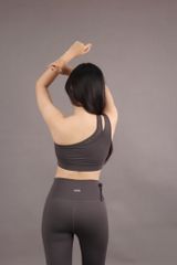 Bộ Đồ Tập Gym Yoga Nữ UNIQ Cool Peel – Áo Lệch Vai & Quần Legging Thắt Nơ Hông