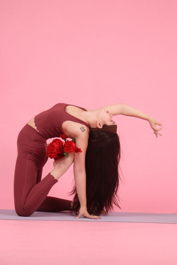 Bộ Đồ Tập Gym Yoga Nữ UNIQ Cool Peel - Áo Viền Sóng Eo & Quần Legging Viền Sóng Ống Lai