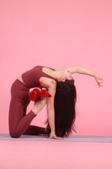 Bộ Đồ Tập Gym Yoga Nữ UNIQ Cool Peel - Áo Viền Sóng Eo & Quần Legging Viền Sóng Ống Lai