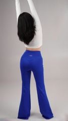 Quần Legging Gym Yoga Nữ UNIQ Cool Peel Cạp Cao Ống Loe Sọc Trắng