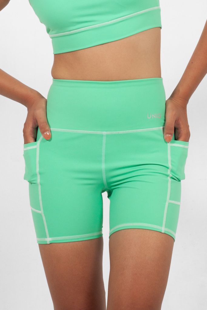 Quần Legging Đùi Gym Yoga Nữ UNIQ Cool Peel Cạp Cao