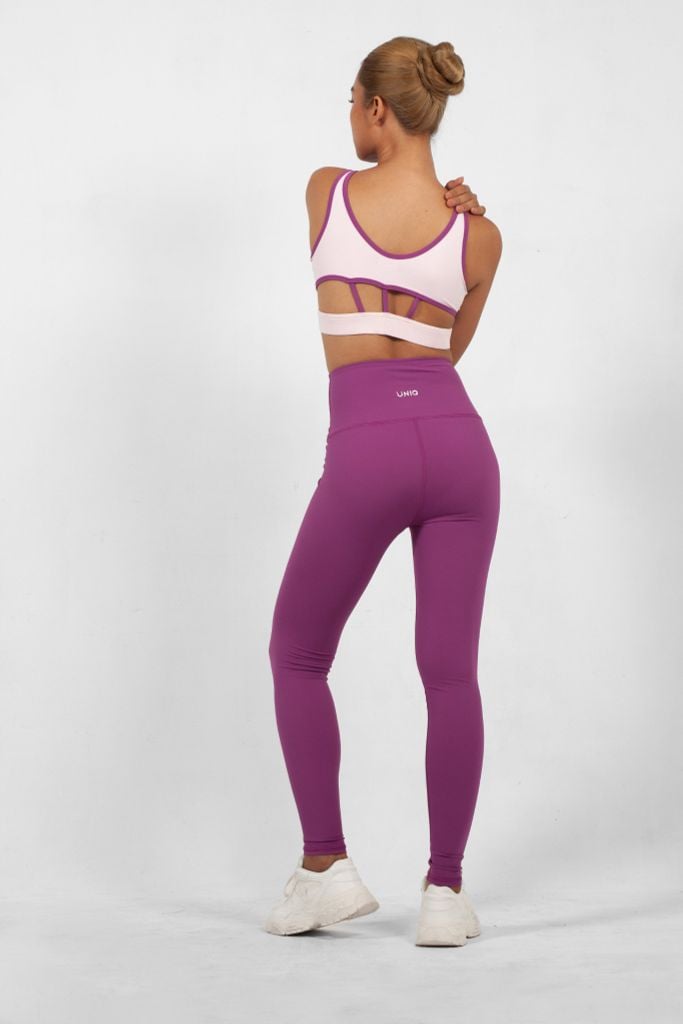 Bộ Đồ Tập Gym Yoga Nữ UNIQ Cool Peel - Áo Vạt Chéo & Quần Legging Cạp Cao