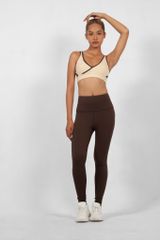 UniqFit Set Tập Thể Thao Cool Peel Áo Vạt Chéo và Legging Cạp Cao