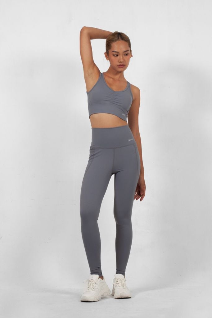 Quần Legging Gym Yoga Nữ UNIQ Cool Peel Cạp Cao Có Túi