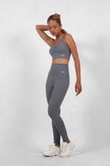 Bộ Đồ Tập Gym Yoga Nữ UNIQ Cool Peel - Áo Nhún Ngực & Quần Legging Cạp Cao