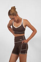 Áo Tập Gym Yoga Nữ UNIQ Cool Peel Cổ Tim Lưng Chữ X Viền