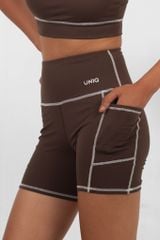 Quần Legging Đùi Gym Yoga Nữ UNIQ Cool Peel Cạp Cao