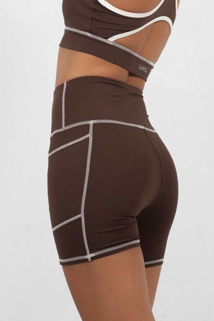 Quần Legging Đùi Gym Yoga Nữ UNIQ Cool Peel Cạp Cao