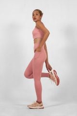 Bộ Đồ Tập Gym Yoga Nữ UNIQ Cool Peel - Áo Nhún Ngực & Quần Legging Cạp Cao