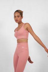 Bộ Đồ Tập Gym Yoga Nữ UNIQ Cool Peel - Áo Nhún Ngực & Quần Legging Cạp Cao