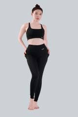 Bộ Đồ Tập Gym Yoga Nữ UNIQ Cool Peel - Áo Cổ Vuông Lưng Chữ X & Quần Legging Cạp Cao