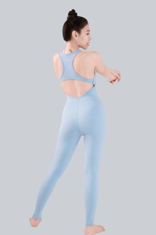 Jumpsuit Dài Gym Yoga Nữ UNIQ Cool Peel Khoét Lưng Chữ X