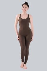 Jumpsuit Dài Gym Yoga Nữ UNIQ Cool Peel Khoét Lưng Chữ X