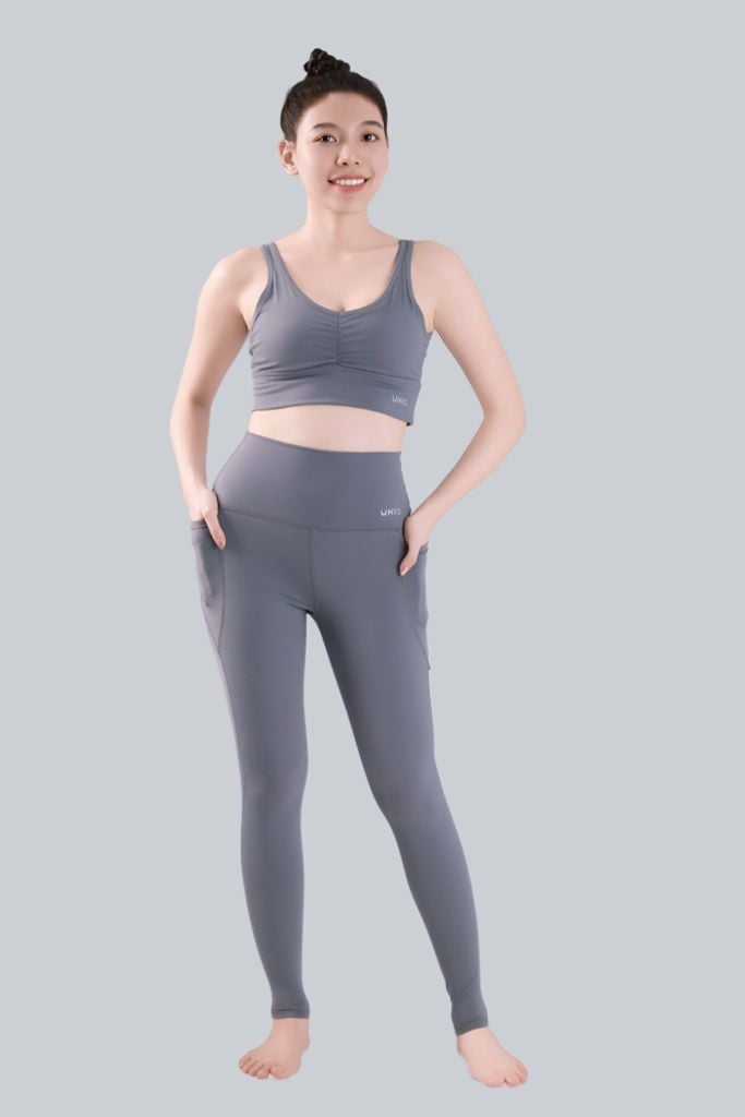 Áo Tập Gym Yoga Nữ UNIQ Cool Peel Nhún Ngực