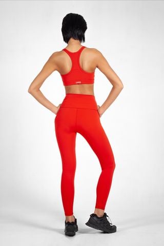 Cool Peel Racerback Bra Red