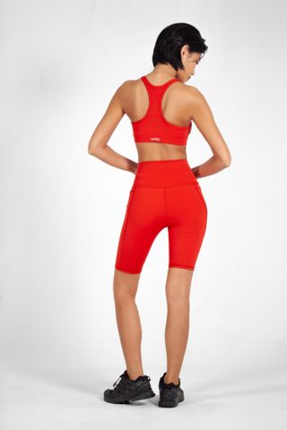 UniqFit | Set Tập Thể Thao Cool Peel Racerback Ngắn - Đỏ