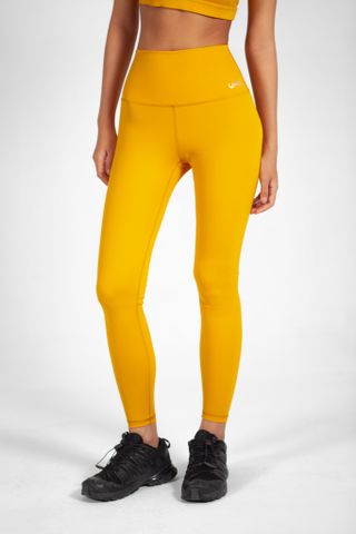 UniqFit | Quần Legging Basic UNIQ Cool Peel Cạp Vừa - Vàng Cam