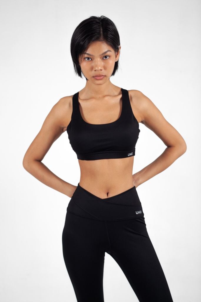 Bộ Đồ Tập Gym Yoga Nữ UNIQ Cool Peel - Áo Spider & Quần Legging Cạp Chéo