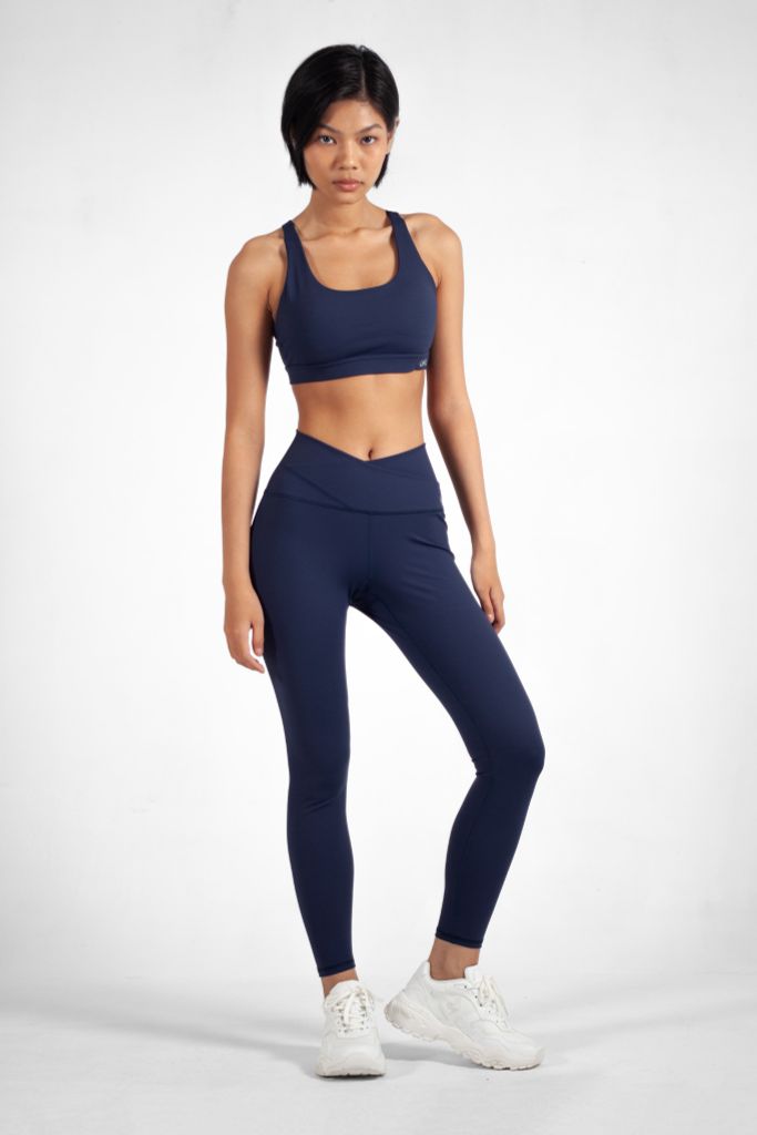 Bộ Đồ Tập Gym Yoga Nữ UNIQ Cool Peel - Áo Spider & Quần Legging Cạp Chéo