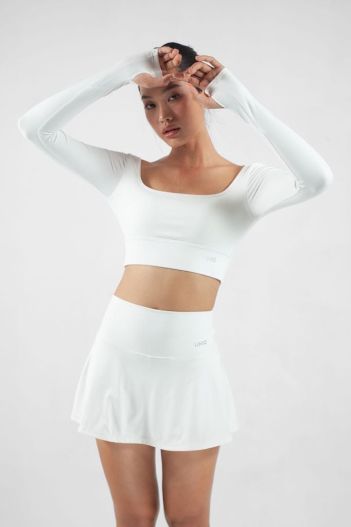 Áo Tập Gym Yoga Nữ UNIQ Cool Peel Tay Dài Xỏ Ngón