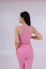Bộ Đồ Tập Gym Yoga Nữ UNIQ Cool Peel - Áo Viền Sóng Eo & Quần Legging Viền Sóng Ống Lai