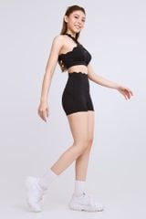 Bộ Đồ Tập Gym Yoga Nữ UNIQ Cool Peel - Áo Viền Sóng Chéo Ngực & Quần Legging Đùi Viền Sóng