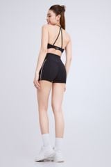 Bộ Đồ Tập Gym Yoga Nữ UNIQ Cool Peel - Áo Viền Trắng Dây Chéo Chữ V Ngược & Quần Legging Đùi