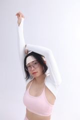 Áo Khoác UNIQ Nửa Lưng Thể Thao Nữ Thoáng Khí Tay Dài Xỏ Ngón