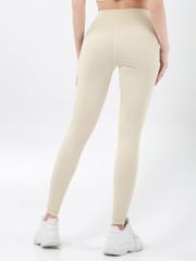 Bộ Đồ Tập Gym Yoga Nữ UNIQ Cool Peel - Áo Cổ Vuông Lưng Đồng Hồ Cát & Quần Legging