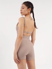 Jumpsuit Đùi Gym Yoga Nữ UNIQ Khoét Lưng Khuy Trang Trí